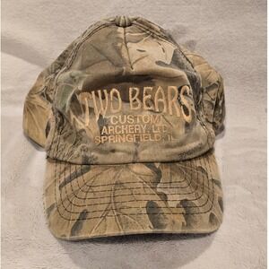 Two Bears Custom Archery LTD Hat Springfield‎ Camo Hunting Outdoors Adjustable